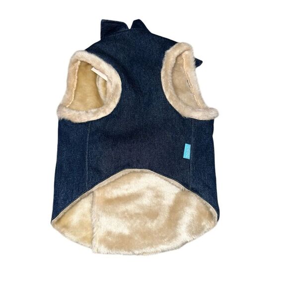 NEW WITH TAGS DOGO PET FASHIONS RUNNER FLEECE STYLE COAT - DENIM size XL retails - Picture 3 of 7